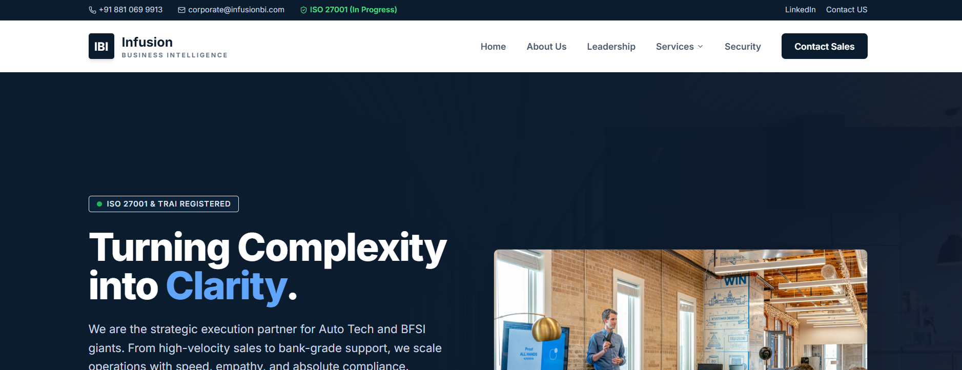Web Development: Infusion BI